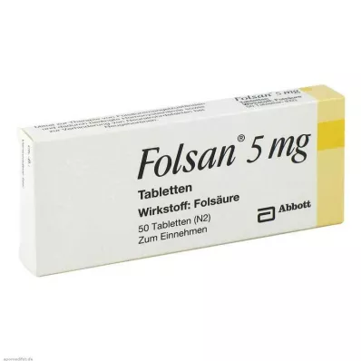 Folsan 5 mg tabletta, 50 db