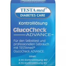 TESTAMED GlucoCheck Advance kontrolloldat, 4 ml