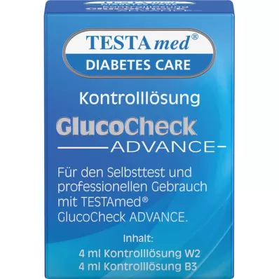 TESTAMED GlucoCheck Advance kontrolloldat, 4 ml