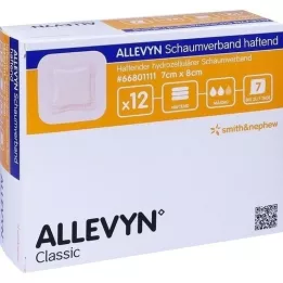 ALLEVYN 7x8 cm-es habszivacs kötszer, 12 db