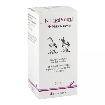 INFECTOPEDICUL Oldat + nit fésű, 250 ml