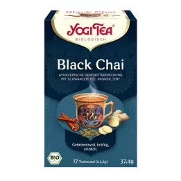 YOGI TEA Fekete Chai szerves szűrőzacskó, 17X2.2 g