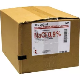 Izotóniás sóoldat 0,9% Bernburg Infusionsl.PE, 10X250 ml