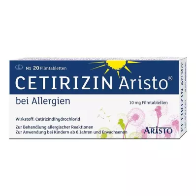 Cetirizine Aristo allergiára 10 mg filmtabletta, 20 db