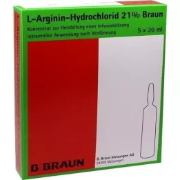 L-ARGININ-HYDROCHLORID 21% Elec. conc. inf. l., 5X20 ml