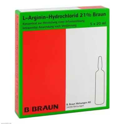 L-arginin-hidroklorid 21%-os elektronikus koncentrátum infúzió, 5x20 ml L-arginin-hidroklorid 21%-os elektronikus koncentrátum infúzió, 5x20 ml