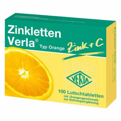 Zinkletten Verla Narancs pasztilla, 100 db Zinkletten Verla Narancs pasztilla, 100 db