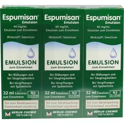 ESPUMISAN Emulzió, 3X32 ml