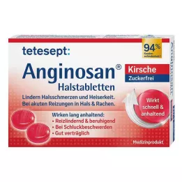 Tetesept Anginosan torokpasztilla cukormentes cseresznye, 20 db