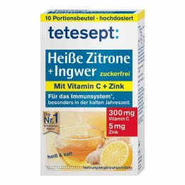 TETESEPT forró citrom gyömbérrel friss cukorporral, 10X3 g