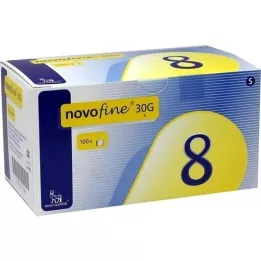 NOVOFINE 8 db 0,30x8 mm-es vékonyfalú kanül, 100 db