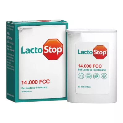 Lactostop 14 000 FCC tabletta adagolóban, 80 db
