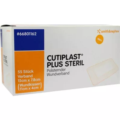 Cutiplast Plus steril 7,8x15 cm-es kötszer, 55 db