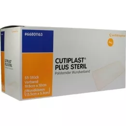 CUTIPLAST Plusz steril 10x19,8 cm-es kötszer, 55 db