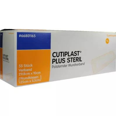 Cutiplast Plus steril 10x29,8 cm-es kötszer, 55 db Cutiplast Plus steril 10x29,8 cm-es kötszer, 55 db