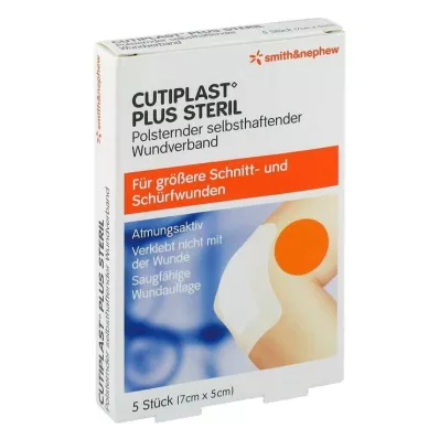 CUTIPLAST Plusz steril 5x7 cm-es kötszer, 5 db