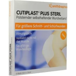 CUTIPLAST Plusz steril 7,8x10 cm-es kötszer, 5 db