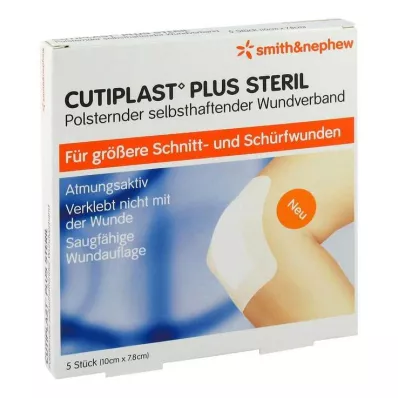 Cutiplast Plus steril 7,8x10 cm-es kötszer, 5 db