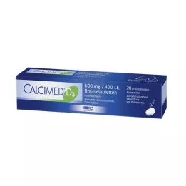 CALCIMED D3 600 mg/400 NE pezsgőtabletta, 20 db