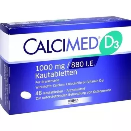 CALCIMED D3 1000 mg/880 NE rágótabletta, 48 db
