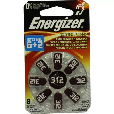 Energizer hallókészülék elem 312, 8 db