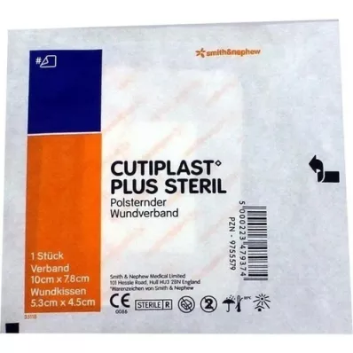 CUTIPLAST Plusz steril 7,8x10 cm-es kötszer, 1 db