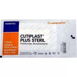 CUTIPLAST Plusz steril 7,8x15 cm-es kötszer, 1 db