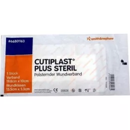 CUTIPLAST Plusz steril 10x19,8 cm-es kötszer, 1 db