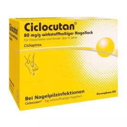 Ciclocutan 80 mg / g aktív körömlakk, 3 g