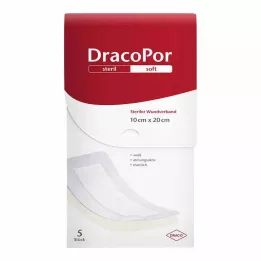DRACOPOR Sebkötszer 10x20 cm steril, 5 db