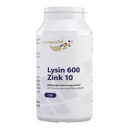 LYSIN 600 mg plusz cink 10 mg kapszula, 120 db