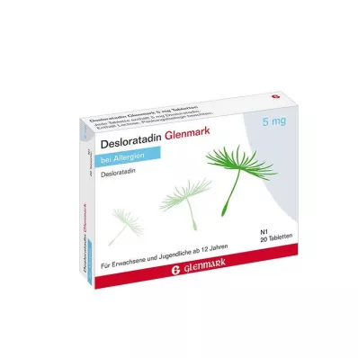 Desloratadine Glenmark 5 mg tabletta, 20 db