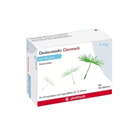 Desloratadine Glenmark 5 mg tabletta, 50 db