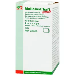 MOLLELAST öntapadós latexmentes kötszer 10 cmx4 m fehér, 1 db