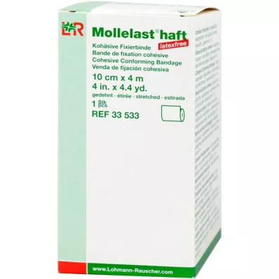 MOLLELAST öntapadós latexmentes kötszer 10 cmx4 m fehér, 1 db