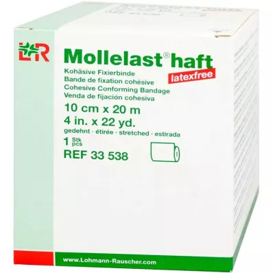 MOLLELAST öntapadós latexmentes kötszer 10 cmx20 m fehér, 1 db