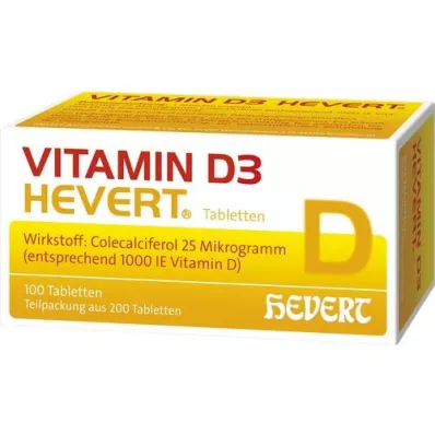 VITAMIN D3 HEVERT tabletta, 200 db