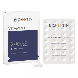 BIO-H-TIN H-vitamin 2,5 mg 4 hétig tabletta, 28 db