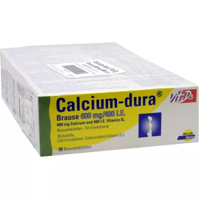 CALCIUM DURA Vit D3 pezsgő 600 mg/400 NE, 50 db