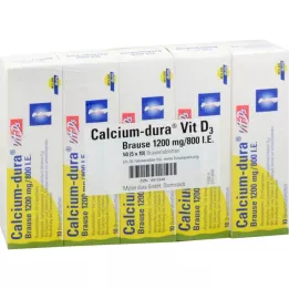 CALCIUM DURA Vit D3 pezsgőtabletta 1200 mg/800 NE, 50 db