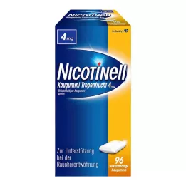 NICOTINELL Rágógumi trópusi gyümölcs 4 mg, 96 db