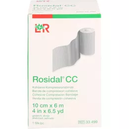 ROSIDAL CC Kohéziós kompressziós kötés 10 cm x 6 m, 1 db