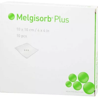Melgisorb Plus Alginát kötszer 10x10 cm steril, 10 db
