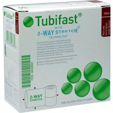 TUBIFAST 2-Way Stretch 3,5 cmx10 m piros, 1 db