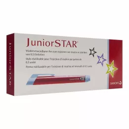 JUNIORSTAR Injekciós eszköz piros, 1 db