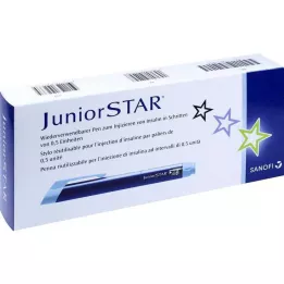 JUNIORSTAR Injekciós eszköz kék, 1 db