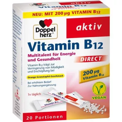 DOPPELHERZ B12-vitamin DIRECT pellet, 20 db