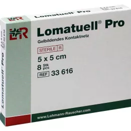 LOMATUELL 5x5 cm-es sterilen, 8 db