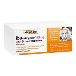 IBU-RATIOPHARM 400 mg akut Schmerztbl.Filmtabl., 50 db