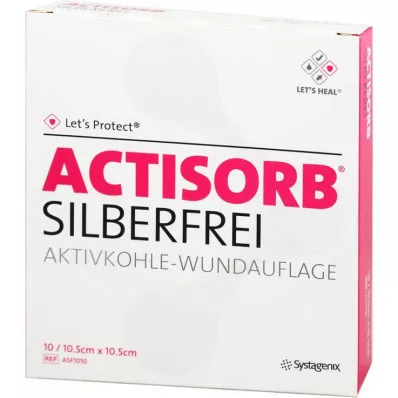 Actisorb ezüstmentes 10,5x10,5 cm-es borogatások, 10 db
